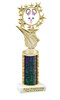 Easter theme Trophy. Choice of column color and height.  Great award for your pageants, events, competitions, parties and more. F696
