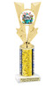 Easter theme Trophy. Choice of column color and height.  Great award for your pageants, events, competitions, parties and more. 92746C
