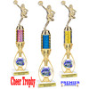 Cheer figure with choice of column color and trophy height.  Great for your squads, contests or just for your favorite cheerleader. 6013-8259-7