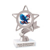 Patriotic theme trophy.  Great for your 4th of July contests, events and more.  6" to 8" tall with choice of base.  5043-s