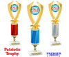 Patriotic trophy that will be great for any patriotic event, pageant and more.  Select base, trophy height and column color. Height starts at 12" tall - 4506