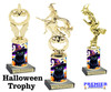 Our Exclusive Halloween trophy. Great trophy for your Halloween events, pageants and more.  10" tall - Sub H9