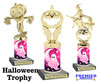 Our Exclusive Halloween trophy. Great trophy for your Halloween events, pageants and more.  10" tall - Sub H19