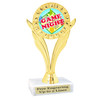 Game Night trophy for your family game nights, parties and more.  6.5" - 8.5" tall.  Ph80 Game Night trophy for your family game nights, parties and more.  6.5" - 8.5" tall.  Ph80