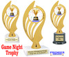 Game Night trophy for your family game nights, parties and more.  6.5" - 8.5" tall.  Ph102 Game Night trophy for your family game nights, parties and more.  6.5" - 8.5" tall.  Ph102
