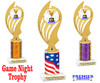 Game Night trophy for your family game nights, parties and more. Choice of color and trophy height.  ph102 Game Night trophy for your family game nights, parties and more. Choice of color and trophy height.  ph102