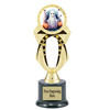Halloween theme trophy.  Great for your Halloween pageants, events, contests and more. 6.5" - 8.5" tall.  Ph29-2