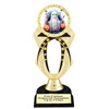 Halloween theme trophy.  Great for your Halloween pageants, events, contests and more. 6.5" - 8.5" tall.  Ph29-2