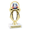 Halloween theme trophy.  Great for your Halloween pageants, events, contests and more. 6.5" - 8.5" tall.  Ph29-2