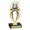 Halloween theme trophy.  Great for your Halloween pageants, events, contests and more. 6.5" - 8.5" tall.  Ph29-2