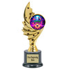 Halloween theme trophy.  Great for your Halloween pageants, events, contests and more. 6.5" - 8.5" tall.  Ph98