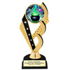 Halloween theme trophy.  Great for your Halloween pageants, events, contests and more. 6.5" - 8.5" tall.  Ph104