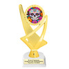 Halloween theme trophy.  Great for your Halloween pageants, events, contests and more. 6.5" - 8.5" tall.  Ph107