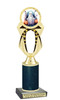 Halloween Trophy with glitter column. Choice of glitter color and height.  Great award for your pageants, events, contests,  parties and more. ph29 -1