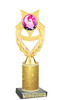 Halloween Trophy with glitter column. Choice of glitter color and height.  Great award for your pageants, events, contests,  parties and more. ph97