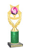 Halloween Trophy with glitter column. Choice of glitter color and height.  Great award for your pageants, events, contests,  parties and more. ph97