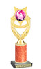 Halloween Trophy with glitter column. Choice of glitter color and height.  Great award for your pageants, events, contests,  parties and more. ph97