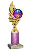 Halloween Trophy with glitter column. Choice of glitter color and height.  Great award for your pageants, events, contests,  parties and more. ph98