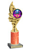 Halloween Trophy with glitter column. Choice of glitter color and height.  Great award for your pageants, events, contests,  parties and more. ph98