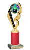 Halloween Trophy with glitter column. Choice of glitter color and height.  Great award for your pageants, events, contests,  parties and more. ph104