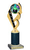 Halloween Trophy with glitter column. Choice of glitter color and height.  Great award for your pageants, events, contests,  parties and more. ph104
