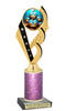 Halloween Trophy with glitter column. Choice of glitter color and height.  Great award for your pageants, events, contests,  parties and more. ph104-2