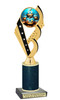 Halloween Trophy with glitter column. Choice of glitter color and height.  Great award for your pageants, events, contests,  parties and more. ph104-2