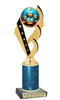 Halloween Trophy with glitter column. Choice of glitter color and height.  Great award for your pageants, events, contests,  parties and more. ph104-2