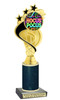 Halloween Trophy with glitter column. Choice of glitter color and height.  Great award for your pageants, events, contests,  parties and more. ph106