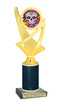 Halloween Trophy with glitter column. Choice of glitter color and height.  Great award for your pageants, events, contests,  parties and more. ph107