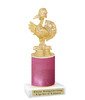 Comic turkey Glitter trophy. Great for your Thanksgiving events, contests or for the "turkey" in you life.