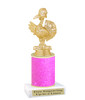 Comic turkey Glitter trophy. Great for your Thanksgiving events, contests or for the "turkey" in you life.