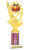 Fall or Halloween theme trophy.  Great for your Fall events, Halloween pageants, events, contests and more. Choice of color, height and base.  Ph107