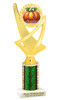 Fall or Halloween theme trophy.  Great for your Fall events, Halloween pageants, events, contests and more. Choice of color, height and base.  Ph107
