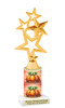 Fall or Halloween theme trophy.  Great for your Fall events, Halloween pageants, events, contests and more. Choice of figure, height and base.  Sub 3