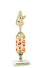 Fall theme trophy.  Great for your Fall events,  pageants, events, contests and more. Choice of figure, height and base.  Height starts at 10" tall Sub 4