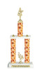 2-Column Fall theme trophy.  Great for your Fall events,  pageants, events, contests and more. Choice of  figure & height.  Height starts at 14" tall Sub 1