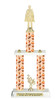 2-Column Fall theme trophy.  Great for your Fall events,  pageants, events, contests and more. Choice of  figure & height.  Height starts at 14" tall Sub 4