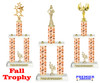 2-Column Fall theme trophy.  Great for your Fall events,  pageants, events, contests and more. Choice of  figure & height.  Height starts at 14" tall Sub 4