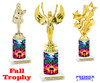 Our Exclusive Halloween trophy. Great trophy for your Halloween events, pageants and more. Choice of figure, height and base.  (Sub 2)