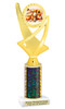 Fall  theme trophy.  Great for your Fall events, Halloween pageants, events, contests and more. Choice of color, height and base.  Ph107