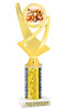 Fall  theme trophy.  Great for your Fall events, Halloween pageants, events, contests and more. Choice of color, height and base.  Ph107