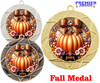 Fall  theme medal. Great medal for all of your Fall pageants, events, contests and more. Available in gold, silver or bronze finish. (930