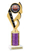 Homecoming theme trophy for you participants, courts, escorts and more. Numerous trophy heights available.  Choice of column color