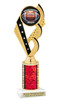 Homecoming theme trophy for you participants, courts, escorts and more. Numerous trophy heights available.  Choice of column color