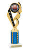 Homecoming theme trophy for you participants, courts, escorts and more. Numerous trophy heights available.  Choice of column color