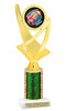 Homecoming theme trophy for you participants, courts, escorts and more. Numerous trophy heights available.  Choice of column color. ph107