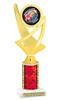 Homecoming theme trophy for you participants, courts, escorts and more. Numerous trophy heights available.  Choice of column color. ph107