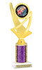 Homecoming theme trophy for you participants, courts, escorts and more. Numerous trophy heights available.  Choice of column color. ph107