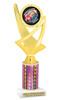 Homecoming theme trophy for you participants, courts, escorts and more. Numerous trophy heights available.  Choice of column color. ph107